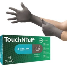 Ansell Touchntuff® 93-250 Siyah Nitril Tek Kullanımlık Eldiven Xl Beden
