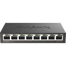 D-Link D-Lınk DGS-108/E 8-Port 10/100/1000 Base-T Yönetilemez Metal Desktop Gigabit Swıtch