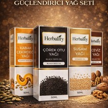 Çare Burada Saç Kökü Besleyici ve Güçlendirici Yağ Seti (Kabak Çekirdeği Yağı & Susam Yağı & Çörek Otu Yağı & Ceviz Yağı)