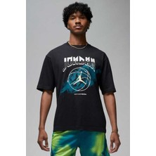 Nike Jordan Mj Graphic Short-Sleeve Crew Mens Tshirt Erkek Günlük Tişört Siyah