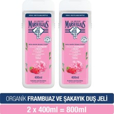 Le Petit Marseillais Duş Jeli Frambuaz ve Şakayık 400 ml X2