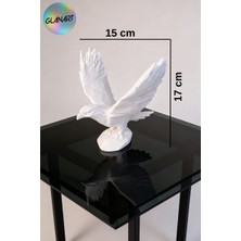 Glanart Hediyelik Masa Üstü 3 Boyutlu Kartal Figürü (3d Filament) 1 Adet