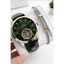 Reward Italyan Bileklik Hediyeli Deri Kordon Otomatik Mekanizma 5 Atm Erkek Kol Saati W.148117.F5