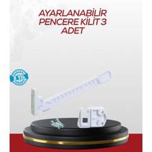 Içe Açılan Camlar Için Emniyet Kilidi Seti 3’lü - Lisinya
