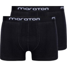 Maraton 2'Lİ Erkek   Siyah Boxer