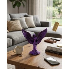 Kaia Life Mor Melek Biblo Küçük Boy Dekoratif Angel Figür Modern Ev Aksesuarı