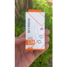 Syrox  Samsung Galaxy A32 Uyumlu 3.0a 18w typc hızlı şarj kablosu Yerli Üretim