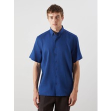 Lc Waikiki Yeni Sezon Regular Fit Kısa Kollu %100 Keten Erkek Gömlek