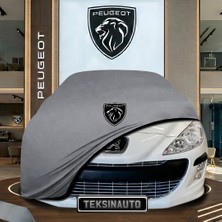 ULTRASHOP Peugeot 308 1 (2007-2013) Gri Kumaş Oto Branda Araca Özel Penye Araba Brandası Araç Örtüsü