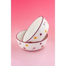 Bursa Porselen Dekor Petite 2 Adet Porselen Salata Kasesi