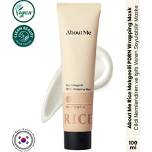 About Me Rice Makgeolli Pdrn Wrapping Mask Pirinç Mayası Özlü Cam Görünümlü Cilt Soyulabilir Maske 100 ml