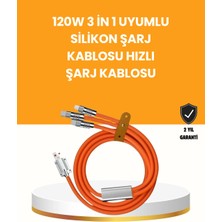 Oska Global Çoklu Cihaz Dostu 120 W Hızlı Şarj Kablosu – Tek Kablo Ile Her Cihaz Elinizin Altında