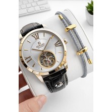 Reward Italyan Bileklik Hediyeli Deri Kordon Otomatik Mekanizma 5 Atm Erkek Kol Saati W.148117.F6