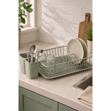 Okyanus Home Yeşil Tek Katlı Modern Tabaklık - Bulaşıklık