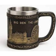 Pileli Store Londra Detaylı Çelik Kupa