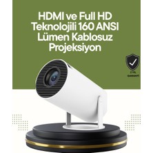 HDMI ve USB Girişli Uzun Ömürlü Ampullü Projeksiyon - Lisinya