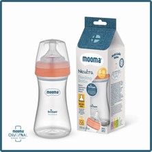 MOOMA Neutra Antikolik Tritan Biberon 250 ml 6-18 Ay (Orta Akış) - Mercan Pembe