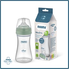 MOOMA Neutra Antikolik Tritan Biberon 250 ml 18 Ay (Hızlı Akış) - Çağla Yeşili