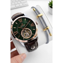 Reward Italyan Bileklik Hediyeli Deri Kordon Otomatik Mekanizma 5 Atm Erkek Kol Saati W.148117.F2