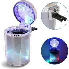 Lowell Home  Işıklı Araç Içi Küllük – LED Aydınlatmalı, Kapaklı ve Koku Tutucu Otomobil Küllüğü