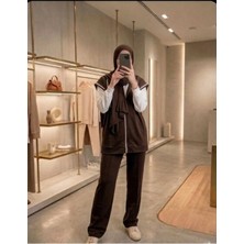 Azram Fashion Kadın Tesettür Üçlü Takım(Tunik+Yelek+Eşofman)