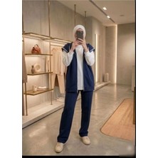 Azram Fashion Kadın Tesettür Üçlü Takım(Tunik+Yelek+Eşofman)