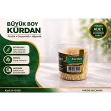 Oska Global Kürdan Büyük Boy Ahşap Kürdan Hijyenik Paket Tek Kullanımlık Dayanıklı Kürdan Seti 1 Adet