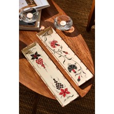 Paşabahçe Üzüm Desenli Dekoratif Tepsi 43 cm - 1 Adet