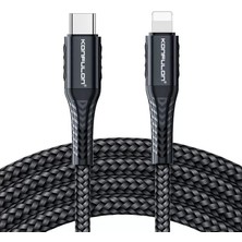 İlk El Grup Ieg™   DC35 Type-C To Lightning Kablo 1mt - Siyah