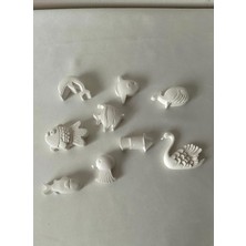 CEG Art Gallery Taş Boyama Seti - 9'lu Su Hayvanları Seti - 1 Adet Fırça + 3 Renk Boya