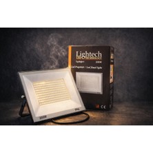 Lightech 200W Slim LED Projektör - IP66 Su Geçirmez - 6500K Beyaz Işık - Dış Mekan Aydınlatma