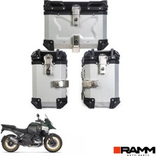 Ramm Bmw Motorrad 1300 Gs - 1300 Gs Adventure Alüminyum Üçlü Çanta Seti  Gümüş