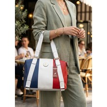 Miami Polo Clup Kadın El ve Omuz Çantası Yumuşak Suni Deri Salaş Büyük Boy