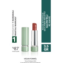Yves Rocher Rouge Botanique Işıltı Veren Besleyici Glow Ruj - 40. Kahve -Vegan-3.5g