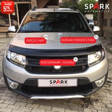 Spark Oto Aksesuar Dacia Sandero 2012-2020 Yıl Aralığı Uyumlu Kaput Rüzgarlığı 4mm