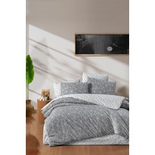 Aytunç Mavera %100 Pamuklu (Çarşafsız) Çift Kişilik Nevresim Seti Gri 200X220 cm