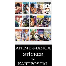 Akılçelen Kitaplar One Punch Man 11-25 Eksiksiz Manga Seti (15 Kitap) / Tek Yumruk / Anime-Manga Sticker ve Kartpostal Hediyeli