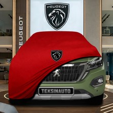 ULTRASHOP Peugeot Landtrek Simple Cab (2020 -) Kırmızı Kumaş Oto Branda Araca Özel Penye Araba Brandası Araç Örtüsü