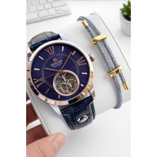 Reward Italyan Bileklik Hediyeli Deri Kordon Otomatik Mekanizma 5 Atm Erkek Kol Saati W.148117.F1