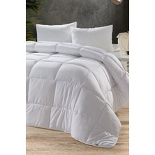 Groowy Microfiber Beyaz Silikon Dolgulu Tek Kişilik Yorgan 155 x 215 cm