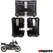 Ramm Bmw Motorrad 1300 Gs - 1300 Gs Adventure Alüminyum Üçlü Çanta Seti - Siyah