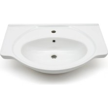 Ece Banyo - Aruva Etajerli Lavabo 75 cm Beyaz - 3506