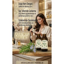 HERDEN 3 Şişe %100 Saf Biberiye Yağı 20 ml - Saç ve Cilt Bakımı Için Canlandırıcı Doğal Bakım Yağı