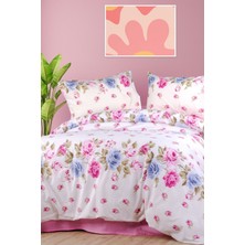 Aytunç Güllü %100 Pamuklu Tek Kişilik Nevresim Takımı 160X220 cm