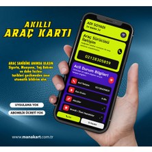 ManaKart Akıllı Araç Kartı (Sigort,muayene Gibi Periyodik Bakım Tarihlerinde Bildirim)