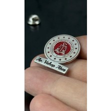 kuyumcudan Adalet Bakanlığı Isimli 925 Ayar Gümüş Yaka Rozeti