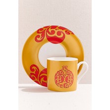 Paşabahçe Pomegranate Porselen Espresso Fincanı - 1 Adet