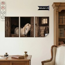 Akıllı Kağıt Statik Tutunma Özellikli Tablo - Poster Hayvan (Model- 25)