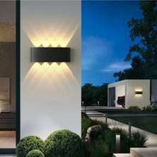 Cata 15 W Siyah Iki Yönlü LED Duvar Aplik - Gün Işığı (3000K) - IP44 - Kolay Montaj Özelliği CT-8013G