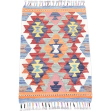 Zehra Abla Halı Yeni El Dokuma Otantik Meşhed Cerit Yörükleri Iran Yün Kilim 7246